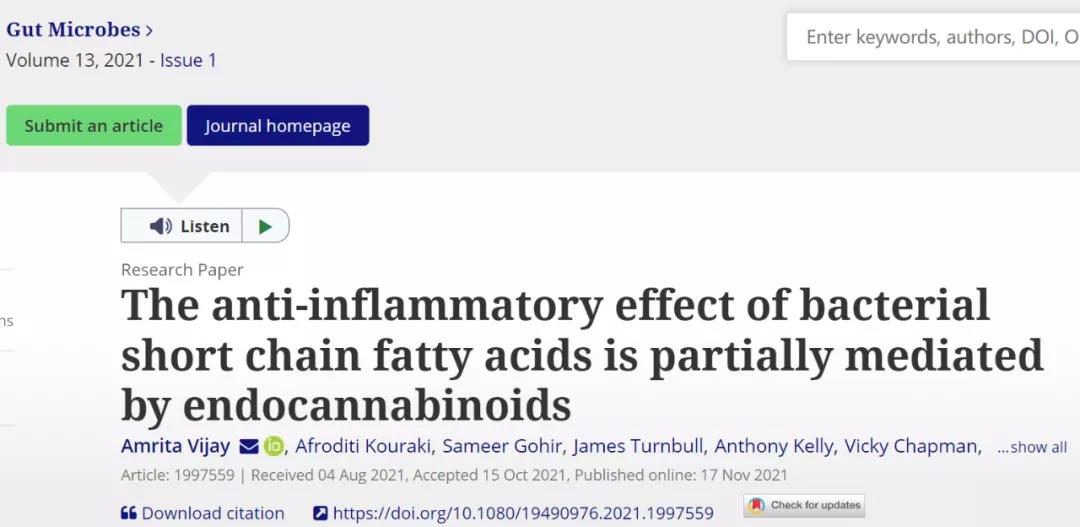 運動還能抗炎！內(nèi)源性大麻素介導(dǎo)腸道產(chǎn)生抗炎物質(zhì) 減少炎癥