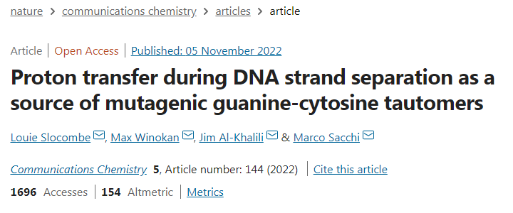 酶可能是鼓勵(lì)DNA自發(fā)突變的成分從而導(dǎo)致潛在的永久性遺傳錯(cuò)誤