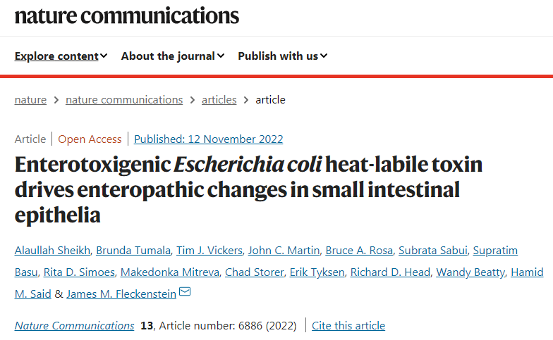 研究發(fā)現(xiàn)大腸桿菌會破壞腸道，導(dǎo)致營養(yǎng)不良和發(fā)育不良