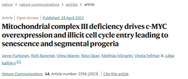 研究發(fā)現(xiàn)線粒體疾病可通過限制過度細(xì)胞增殖來治療